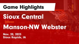 Sioux Central  vs Manson-NW Webster  Game Highlights - Nov. 20, 2023
