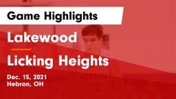 Lakewood  vs Licking Heights  Game Highlights - Dec. 15, 2021
