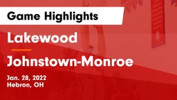 Lakewood  vs Johnstown-Monroe  Game Highlights - Jan. 28, 2022