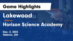 Lakewood  vs Horizon Science Academy  Game Highlights - Dec. 2, 2023