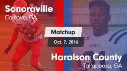 Matchup: Sonoraville High vs. Haralson County  2016