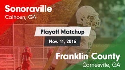 Matchup: Sonoraville High vs. Franklin County  2016