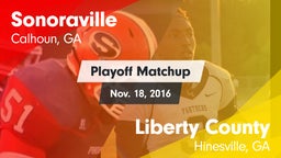 Matchup: Sonoraville High vs. Liberty County  2016