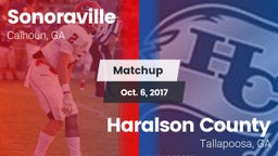 Matchup: Sonoraville High vs. Haralson County  2017