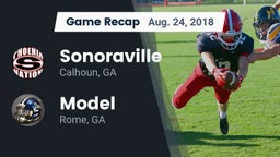 Recap: Sonoraville  vs. Model  2018