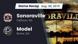 Recap: Sonoraville  vs. Model  2019