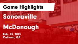 Sonoraville  vs McDonough  Game Highlights - Feb. 25, 2023