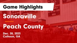 Sonoraville  vs Peach County  Game Highlights - Dec. 28, 2023