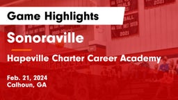 Sonoraville  vs Hapeville Charter Career Academy Game Highlights - Feb. 21, 2024