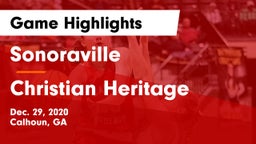 Sonoraville  vs Christian Heritage  Game Highlights - Dec. 29, 2020