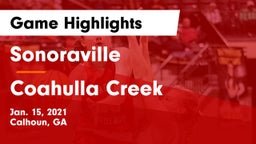 Sonoraville  vs Coahulla Creek  Game Highlights - Jan. 15, 2021