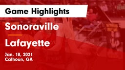 Sonoraville  vs Lafayette  Game Highlights - Jan. 18, 2021