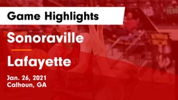 Sonoraville  vs Lafayette  Game Highlights - Jan. 26, 2021
