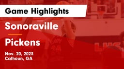 Sonoraville  vs Pickens  Game Highlights - Nov. 20, 2023