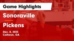 Sonoraville  vs Pickens  Game Highlights - Dec. 8, 2023