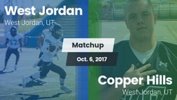 Matchup: West Jordan High vs. Copper Hills  2017