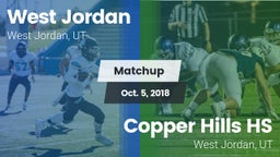 Matchup: West Jordan High vs. Copper Hills HS 2018