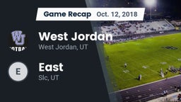 Recap: West Jordan  vs. East  2018