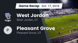 Recap: West Jordan  vs. Pleasant Grove 2018