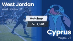 Matchup: West Jordan High vs. Cyprus  2019