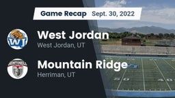 Recap: West Jordan  vs. Mountain Ridge  2022