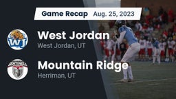 Recap: West Jordan  vs. Mountain Ridge  2023