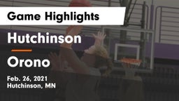 Hutchinson  vs Orono  Game Highlights - Feb. 26, 2021