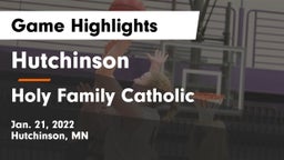 Hutchinson  vs Holy Family Catholic  Game Highlights - Jan. 21, 2022