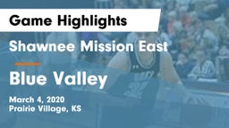 Shawnee Mission East  vs Blue Valley  Game Highlights - March 4, 2020