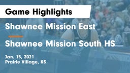 Shawnee Mission East  vs Shawnee Mission South HS Game Highlights - Jan. 15, 2021
