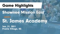 Shawnee Mission East  vs St. James Academy  Game Highlights - Jan. 21, 2021