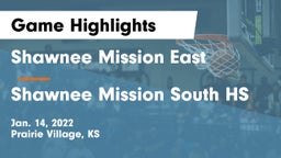Shawnee Mission East  vs Shawnee Mission South HS Game Highlights - Jan. 14, 2022