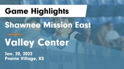 Shawnee Mission East  vs Valley Center  Game Highlights - Jan. 20, 2022