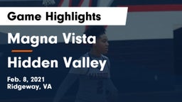 Magna Vista  vs Hidden Valley  Game Highlights - Feb. 8, 2021