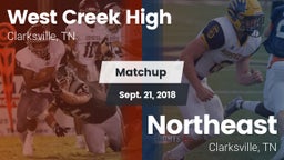 Matchup: West Creek High vs. Northeast  2018