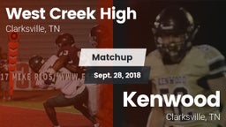 Matchup: West Creek High vs. Kenwood  2018