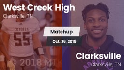 Matchup: West Creek High vs. Clarksville  2018