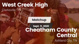 Matchup: West Creek High vs. Cheatham County Central  2020