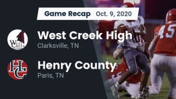 Recap: West Creek High vs. Henry County  2020