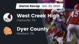 Recap: West Creek High vs. Dyer County  2020