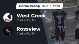 Recap: West Creek  vs. Rossview  2023