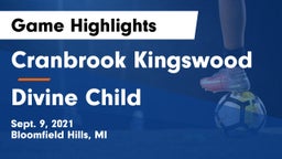 Cranbrook Kingswood  vs Divine Child  Game Highlights - Sept. 9, 2021