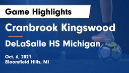 Cranbrook Kingswood  vs DeLaSalle HS Michigan Game Highlights - Oct. 6, 2021