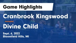 Cranbrook Kingswood  vs Divine Child  Game Highlights - Sept. 6, 2022
