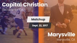 Matchup: Capital Christian Hi vs. Marysville  2017