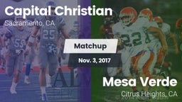 Matchup: Capital Christian Hi vs. Mesa Verde  2017