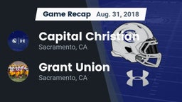 Recap: Capital Christian  vs. Grant Union  2018