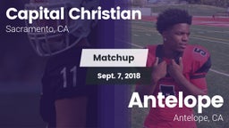 Matchup: Capital Christian Hi vs. Antelope  2018