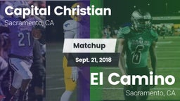 Matchup: Capital Christian Hi vs. El Camino  2018