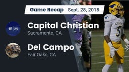 Recap: Capital Christian  vs. Del Campo  2018